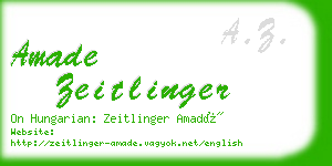 amade zeitlinger business card